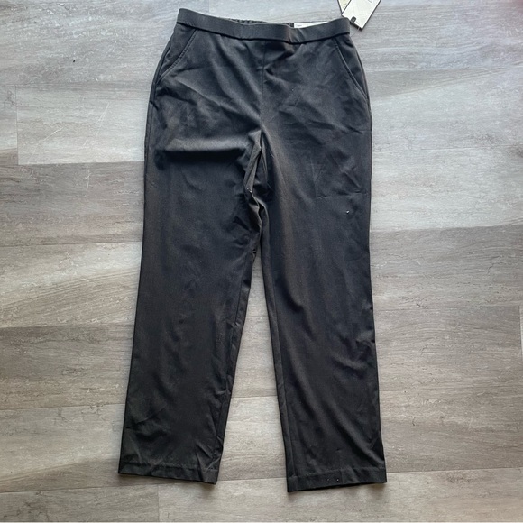 NWT Dana Buchman® Midrise Comfort-Waist Pull-On Gray Pants - 10 - Picture 2 of 7